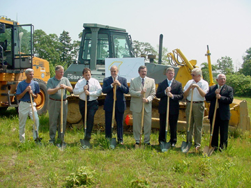 State, county and municipal officials break ground on $2.5 M drainage basin
