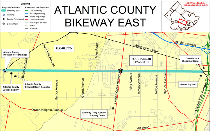 Map of Bikeway.